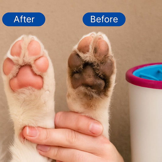 Soft Electric Pet Washer – USB Rechargeable, Portable Paw & Hair Cleaner with Gentle Silicone Bristles