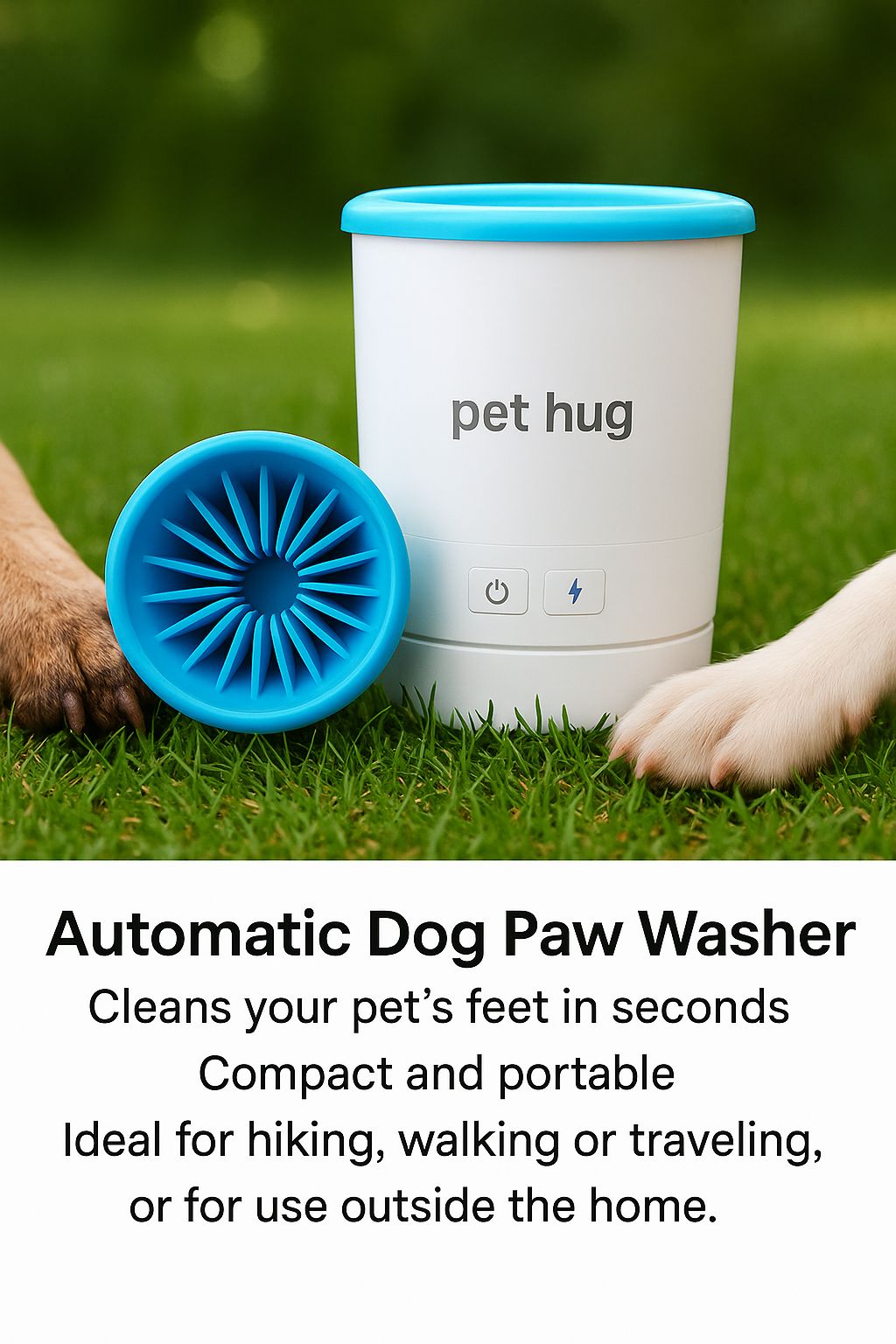 Soft Electric Pet Washer – USB Rechargeable, Portable Paw & Hair Cleaner with Gentle Silicone Bristles
