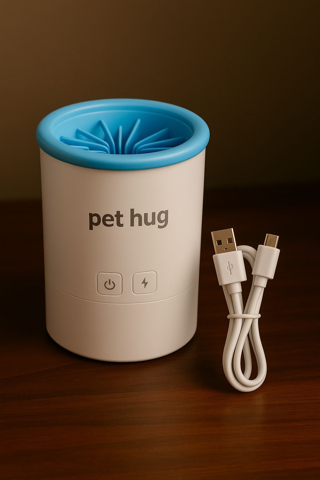 Soft Electric Pet Washer – USB Rechargeable, Portable Paw & Hair Cleaner with Gentle Silicone Bristles