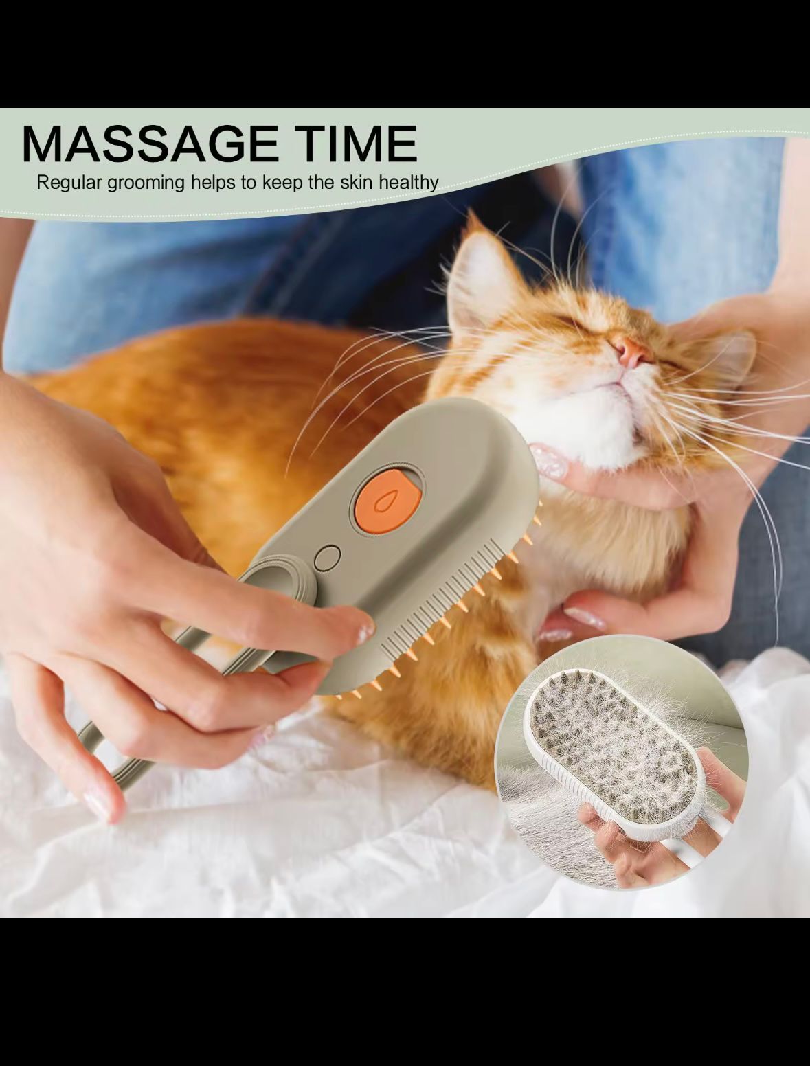360° Steam Pet Brush
