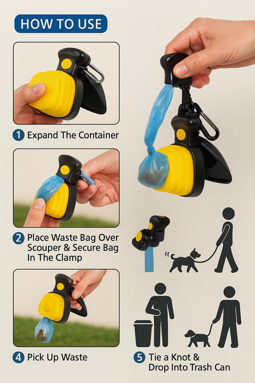 Pet Pooper Scooper – Lightweight, Compact and Eco-Friendly Design