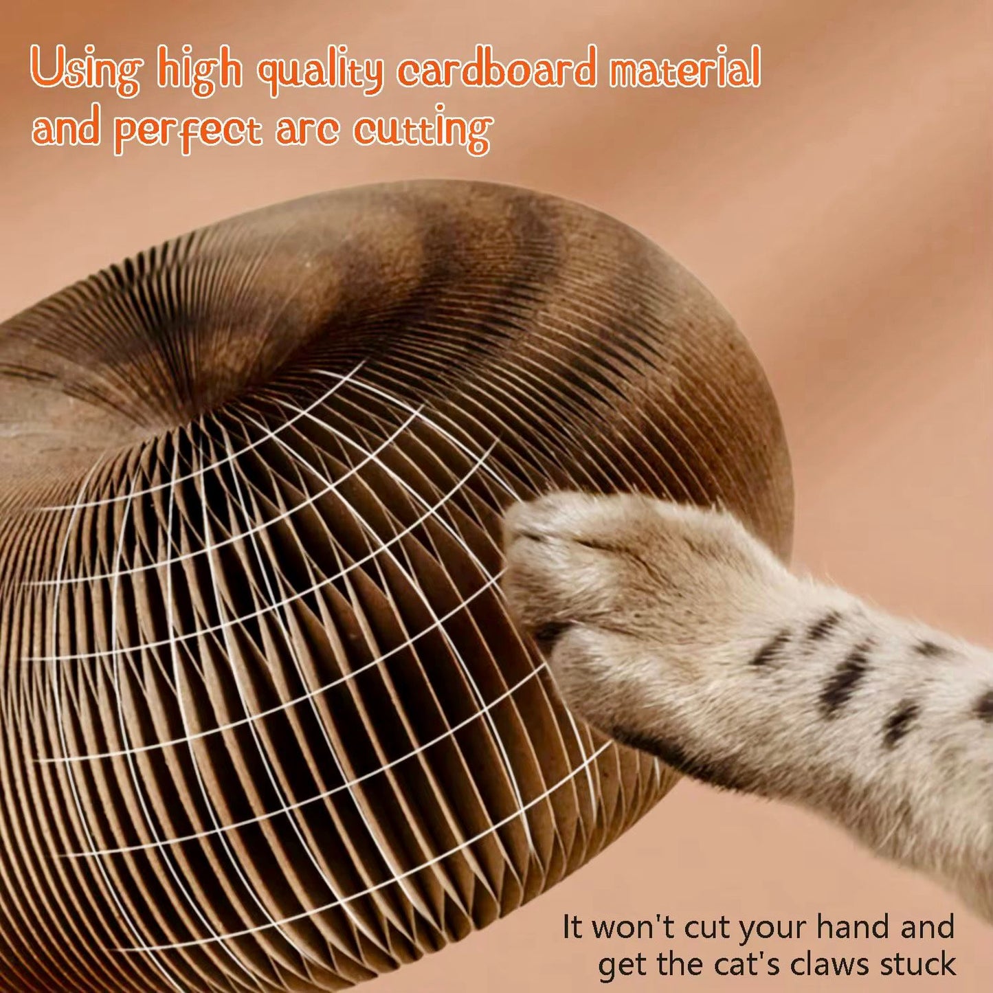 Magic Cat Scratch Board Toy – 2-in-1 Scratch Pad, Shape-Changing Playboard & Furniture Protector