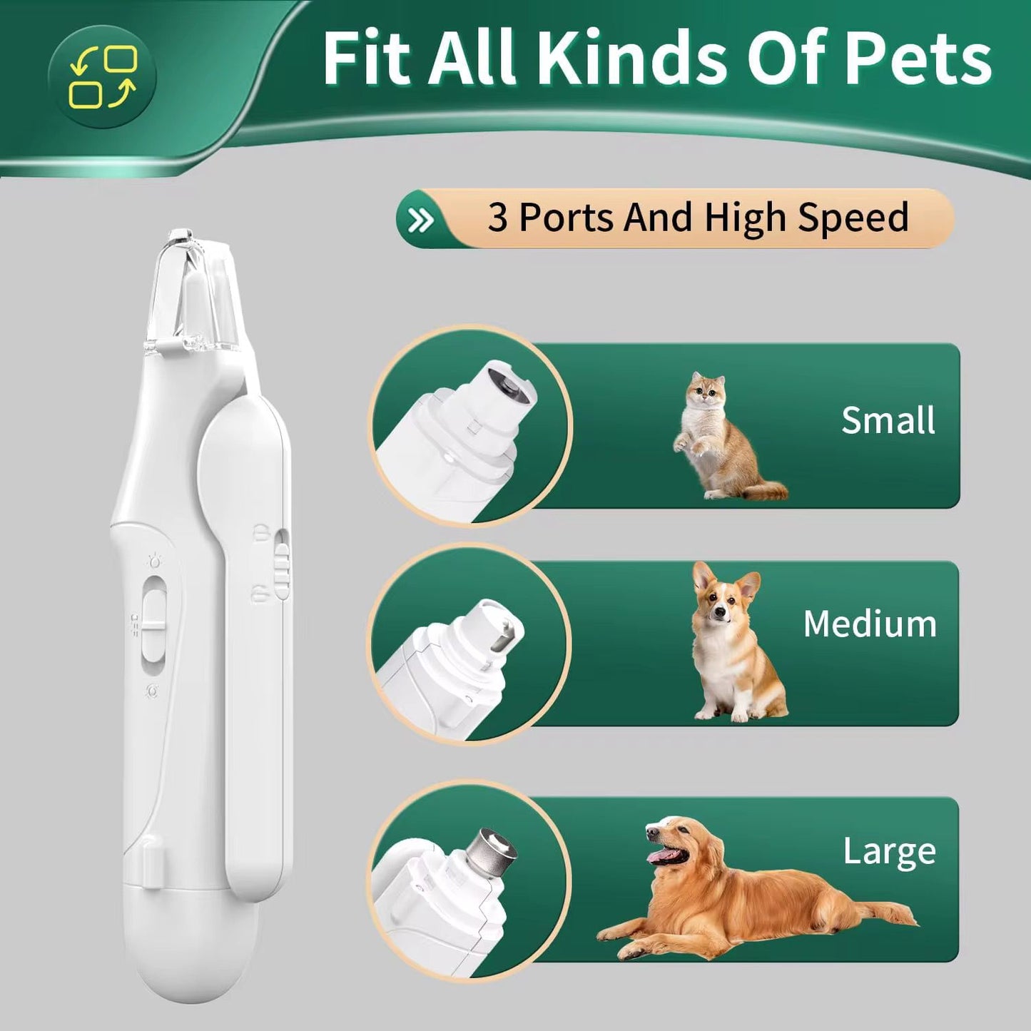 Pet Nail Grinder & Clipper