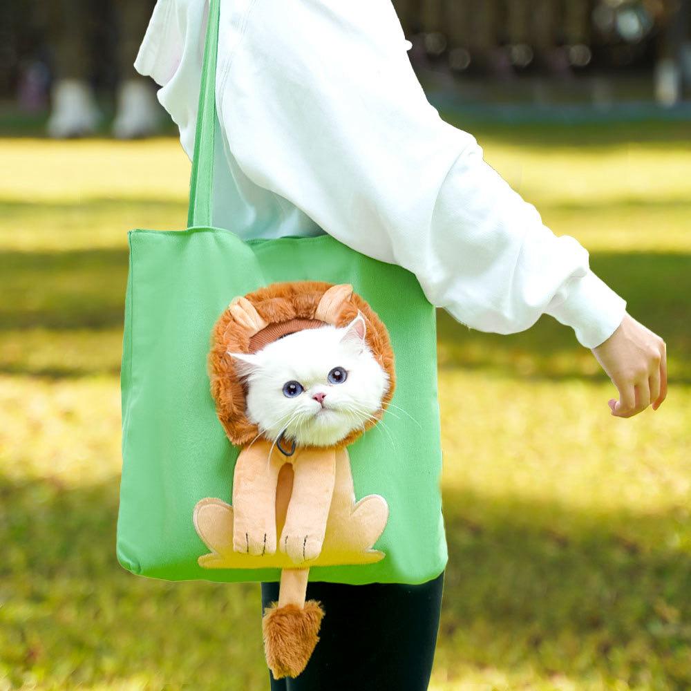 Adorable Cat Plush Tote Bag – 6 Variants, Multi-Color Options