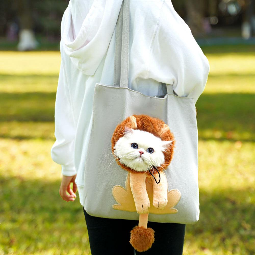 Adorable Cat Plush Tote Bag – 6 Variants, Multi-Color Options