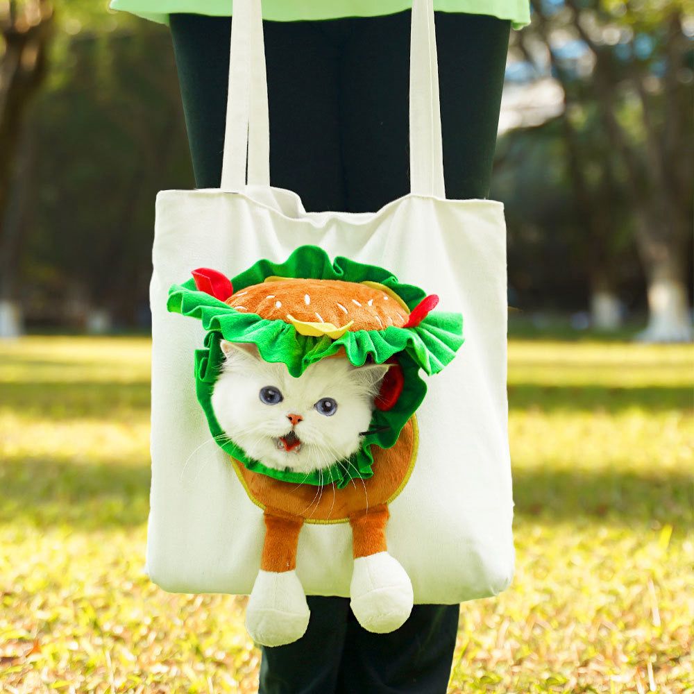 Adorable Cat Plush Tote Bag – 6 Variants, Multi-Color Options