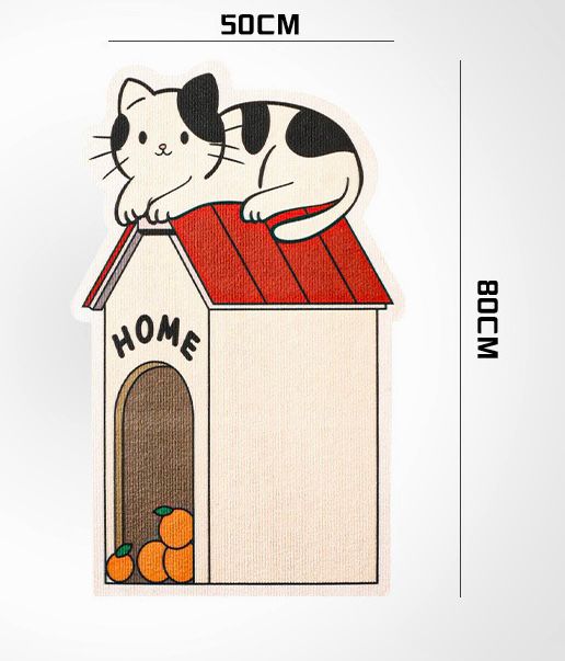 Wall-Mounted Cat Scratching Board – Wear-Resistant, Non-Shedding Vertical Sticker-Style Interactive Cat Toy
