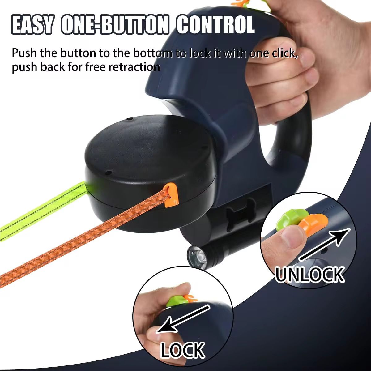 Dual Retractable Dog Leash