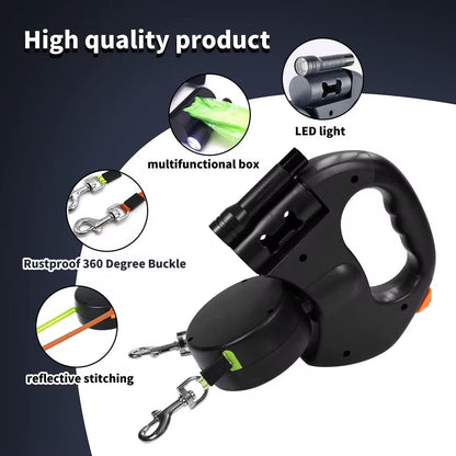 Dual Retractable Dog Leash