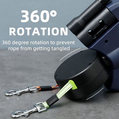 Dual Retractable Dog Leash