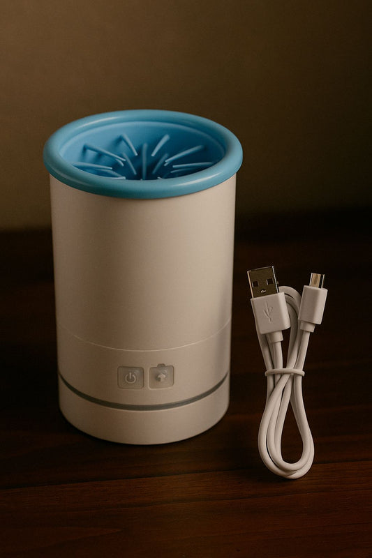 Soft Electric Pet Washer – USB Rechargeable, Portable Paw & Hair Cleaner with Gentle Silicone Bristles