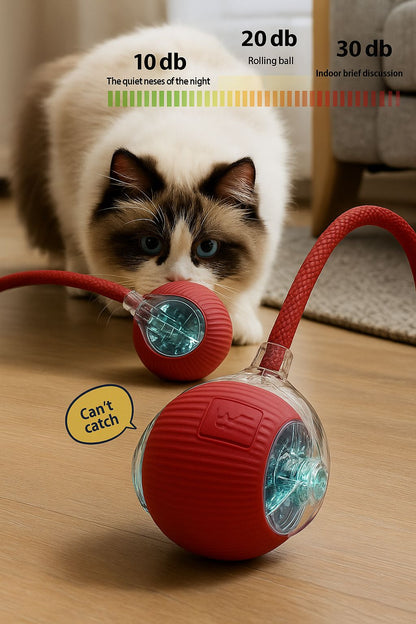 Interactive Cat Teaser Ball