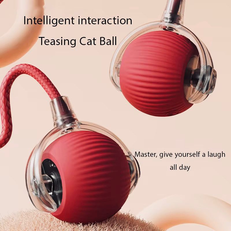 Interactive Cat Teaser Ball