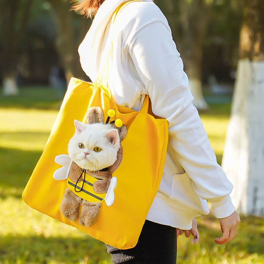 Adorable Cat Plush Tote Bag – 6 Variants, Multi-Color Options