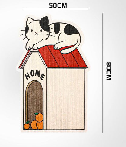 Wall-Mounted Cat Scratching Board – Wear-Resistant, Non-Shedding Vertical Sticker-Style Interactive Cat Toy